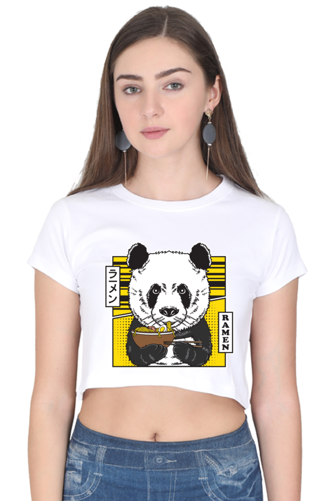 Ramen Panda Crop Top