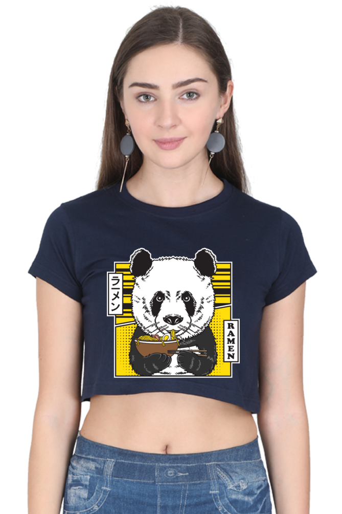 Ramen Panda Crop Top