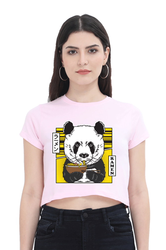 Ramen Panda Crop Top