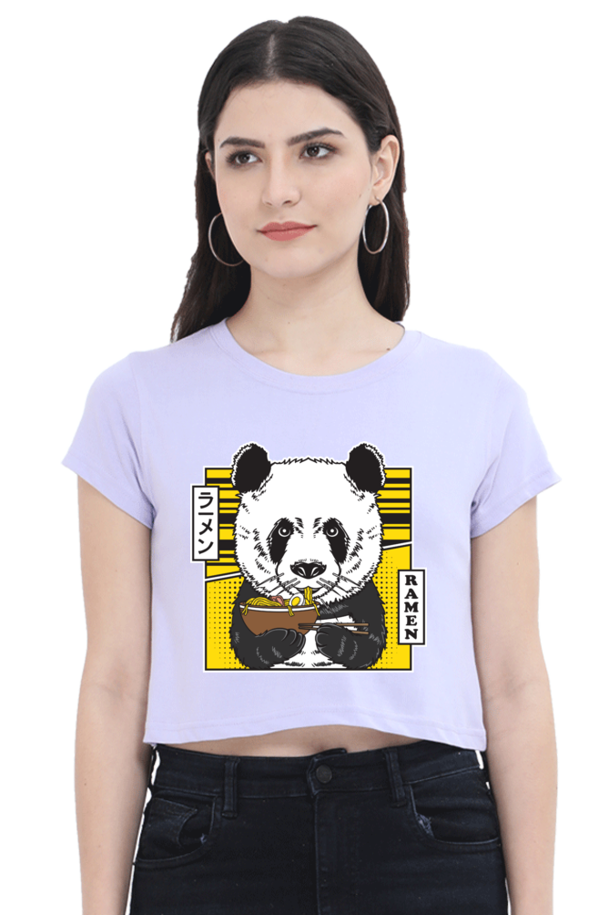 Ramen Panda Crop Top