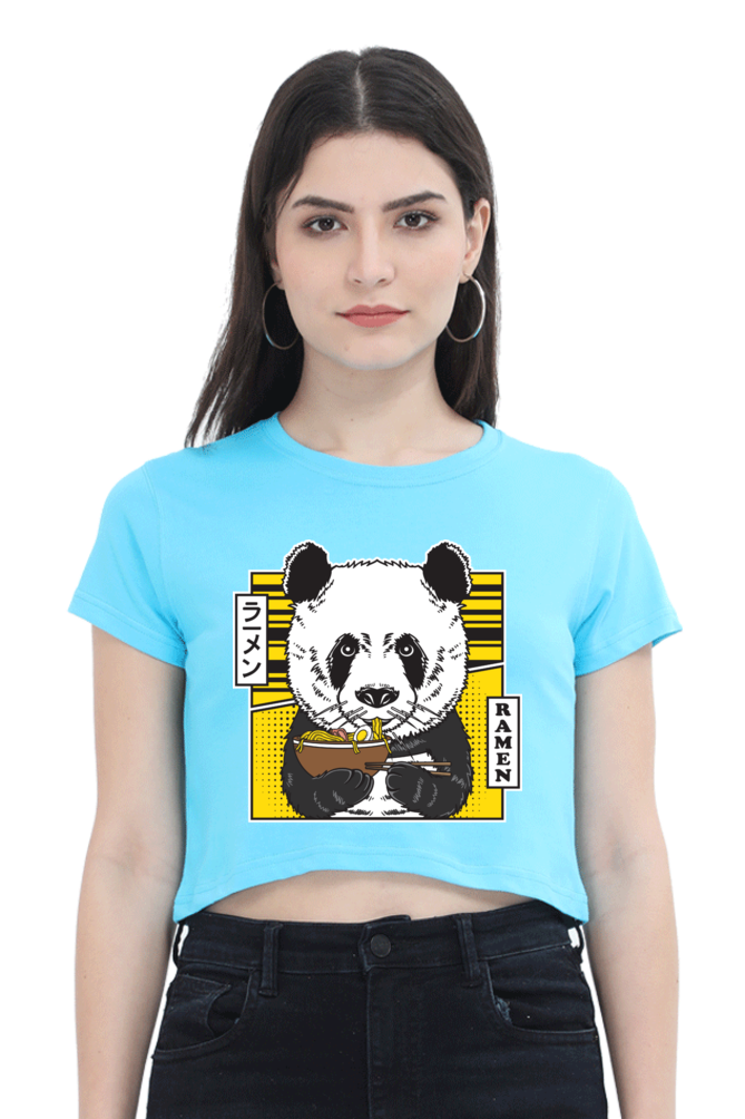 Ramen Panda Crop Top
