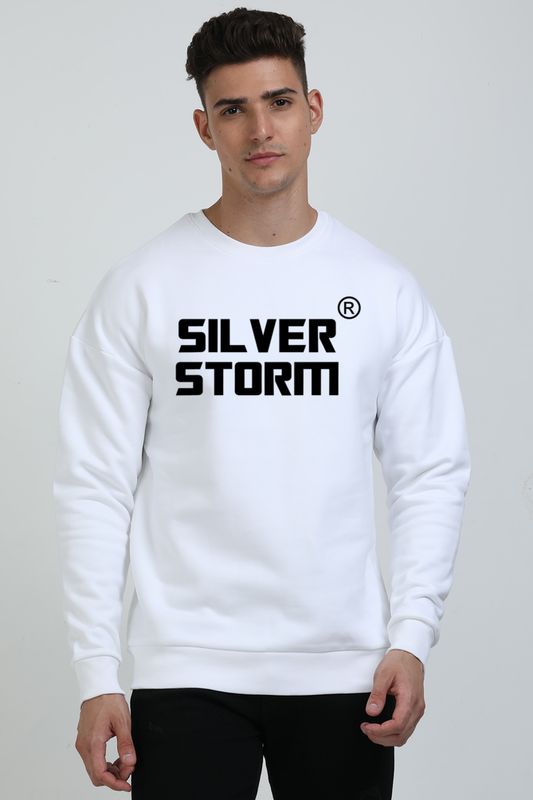 Silver Storm Oversized Sweatshirt