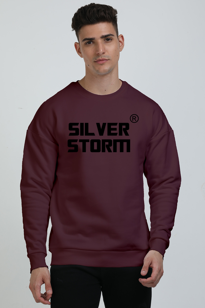 Silver Storm Oversized Sweatshirt