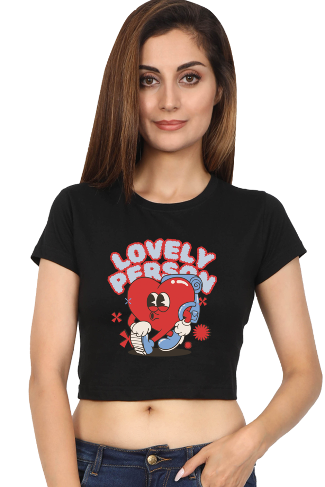 Lovely person crop top