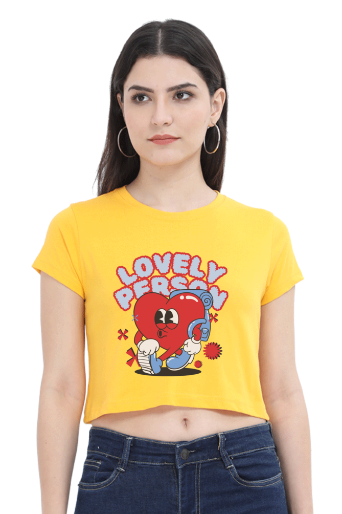 Lovely person crop top