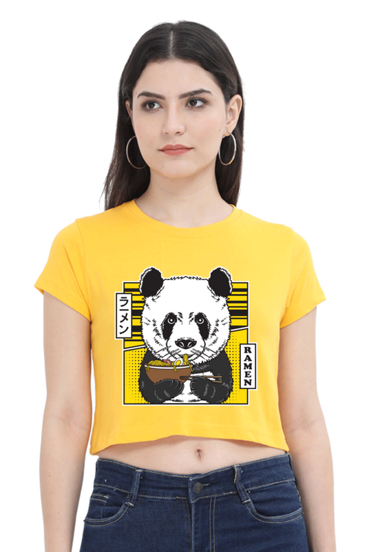 Ramen Panda Crop Top