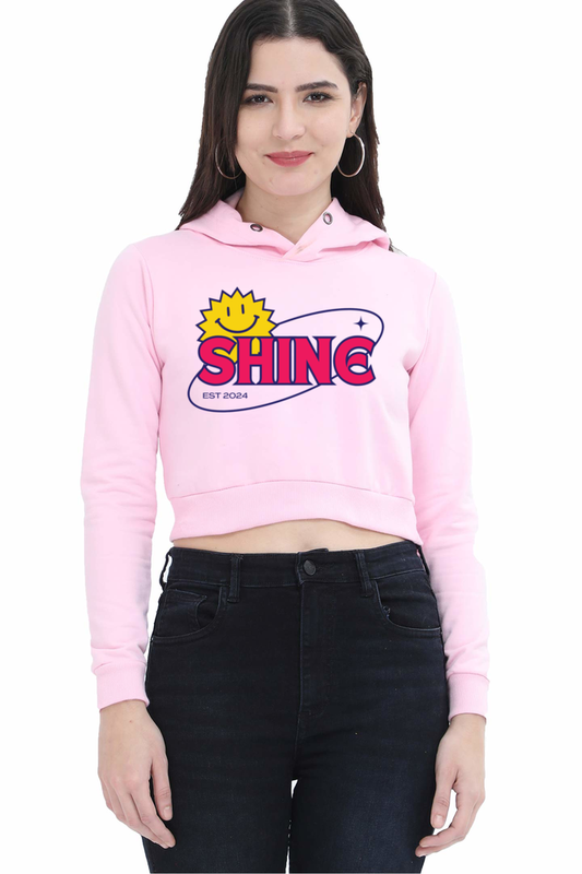 Shine'24 Crop Hoodie