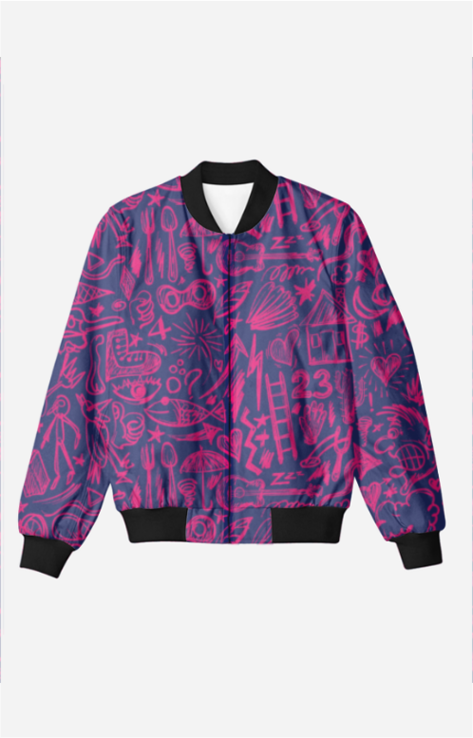 Doodle bomber jacket