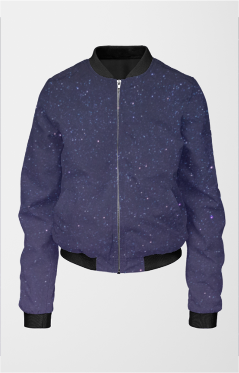 Women's celestial dream bomber jacket