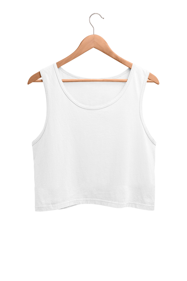 White Crop Tank Top