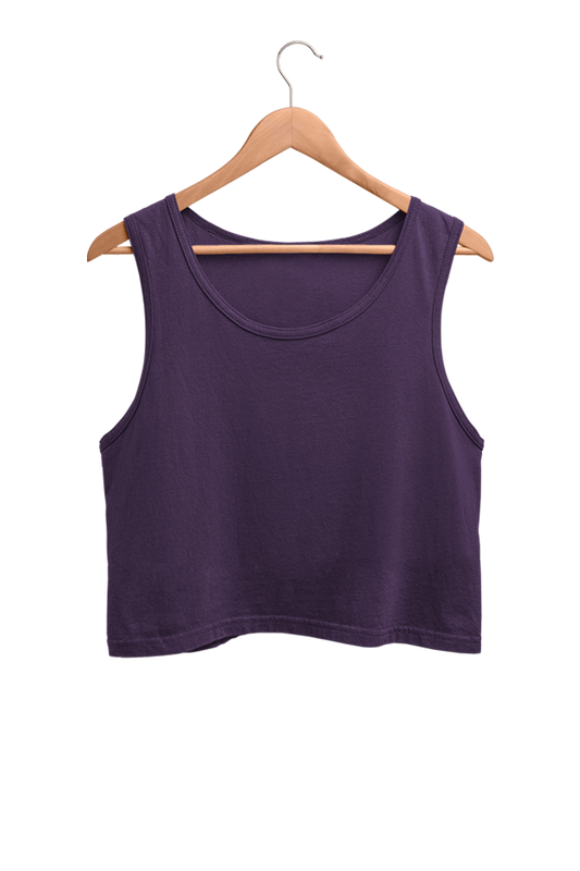 Purple Crop Tank Top