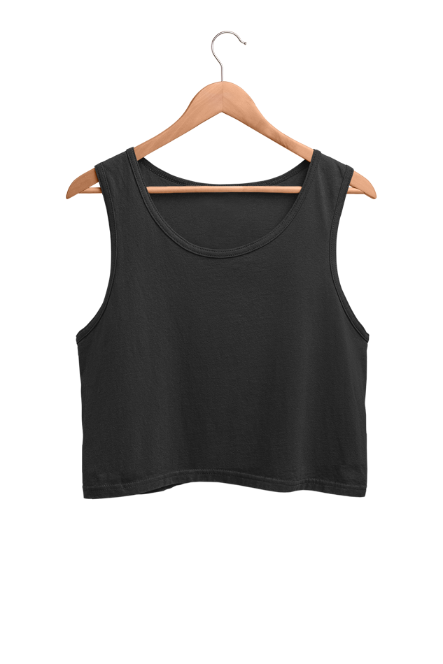 Black Crop Tank Top