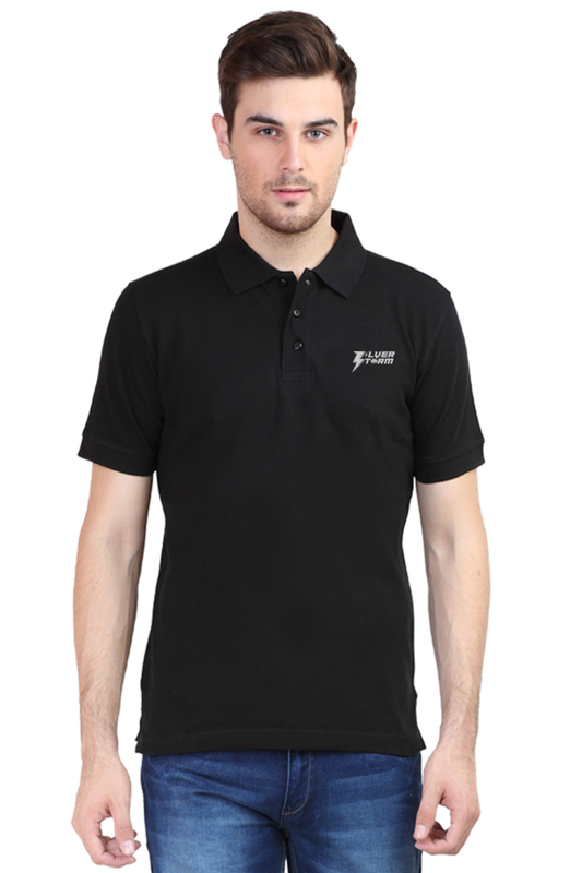 Black Polo Half Sleeve Tshirt