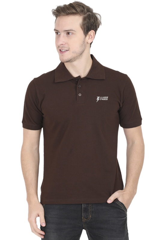 Coffee Brown Polo Half Sleeve T-Shirt