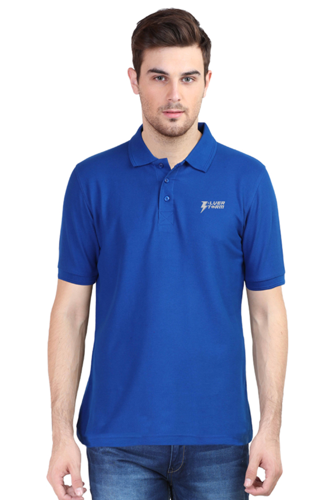 Royal Blue Polo Half Sleeve T-Shirt